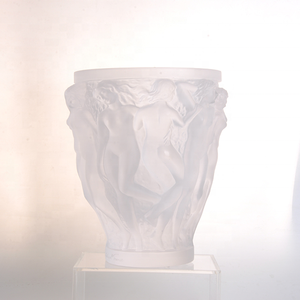 Modern Luxury <b>Small</b> Frosty Handmade Crystal Liuli Glass Round Shape Tabletop Decorative <b>Vase</b> for Home and Hotel Decor Glass Crys - Product Image 1