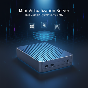 Qotom Thin Client <b>PC</b> Classic Design 4 Slot SSD <b>Mini</b> Desktop NAS Storage Server - Product Image 5