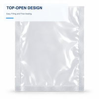 Sacs composites à trois soudures latérales pour l'électronique de précision, pochettes d'emballage transparentes personnalisées, directement de l'usine