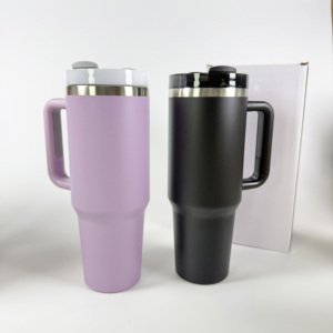 Amaze Wholesale Nouveauté 2025 pour <span class=keywords><strong>Stan</strong></span> Tumbler avec poignée, 40oz, en acier inoxydable à double paroi, avec paille, pour l'extérieur - Product Image 4