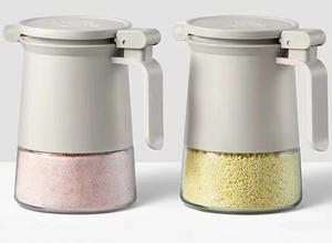 Contenedor de condimentos para el hogar, caja de condimentos, ollas, 3 uds., juego de tarros de vidrio para especias - Product Image 5