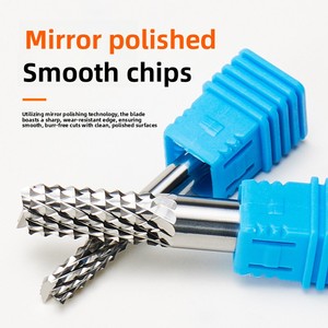 Fraise à dents en acier massif de haute qualité 0,5-12 mm pour le fraisage du carbone, du verre, du bois et du PVC - Product Image 4