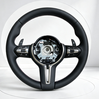 Volant sport en cuir lisse noir pour BMW X1 X5 X4 X6 M3 M5 F10 F20 F21 F22 F23 F30 F32 F33 F40 E90 (vente en gros)