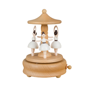 Boîte à <span class=keywords><strong>musique</strong></span> en bois créative, carrousel, décoration d'intérieur, fille dansant <span class=keywords><strong>le</strong></span> ballet, cadeau d'anniversaire, château musical <span class=keywords><strong>dans</strong></span> <span class=keywords><strong>le</strong></span> <span class=keywords><strong>ciel</strong></span> - Product Image 5