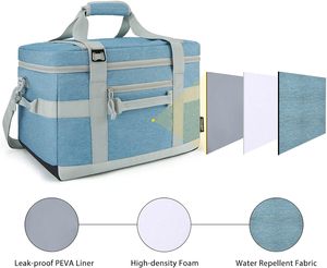 Sac isotherme pour pique-nique et camping en plein air, en polyester durable, échantillon gratuit, sac à glace isolé pour aliments, sac à déjeuner robuste et durable - Product Image 4