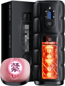 เครื่องช่วยสำเร็จความใคร่ชายแบบสอดใส่, กระตุ้นและสั่นสะเทือน, พร้อมสายรัดจับถนัดมือ, มอเตอร์ไร้แปรงถ่านและระบบทำความร้อนเร็ว, สโตรกเกอร์ - Product Image 1