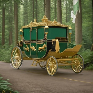 Royal Horse Véhicule de tourisme sans chevaux à 4 roues pour mariages et visites, avec 1 à 3 places - Product Image 1