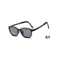 Lunettes de soleil carrées polarisées TR à monture intégrale pour enfants, protection UV %, accessoires de plage et d'extérieur tendance