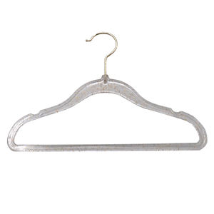 La fabbrica produce <span class=keywords><strong>appendini</strong></span> rivestiti Haute Couture all'ingrosso che lampeggiano i ganci trasparenti blu - Product Image 2