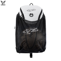 Sac à dos de sport grande capacité, résistant à l'eau, pour le basketball en extérieur, avec filet amovible, sac de voyage multifonctionnel