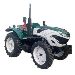 Equipamento de arado para trator agrícola, trator compacto de rodas 70hp 80hp 90hp, equipamento de arado com dossel, trator agrícola