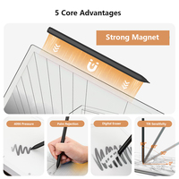Stylet EMR pour Remarkable 2 Marker Plus, 4096 niveaux de pression, sensibilité à l'inclinaison, 9 embouts en feutre, corps en plastique