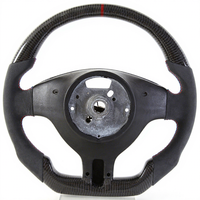Volant de course en fibre de carbone pour BMW Série 3 E46 M3, 375 mm, sans rayons, modification directe usine, 2001-2017