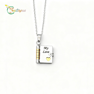 Fatingna My Little Star Book ciondolo collana con figlia figlio lettera compleanno giorno nazionale regalo che esprime gioielli d'amore - Product Image 1