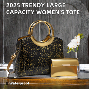 Bolsos de Mano de Cuero PU de Lujo y Gran Capacidad, Moda 2025, para Mujer, Bolsos Cruzados de Diseño Personalizado con Característica Impermeable - Product Image 2