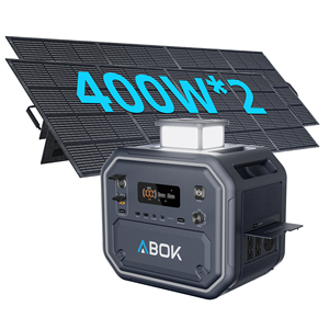 ABOK Fast Delivery 2800W Portable Power Station Solar Generator LiFePO4 Fast Charging App <b>Control</b> 2160Wh for Home Outdoor RV - Product Image 2