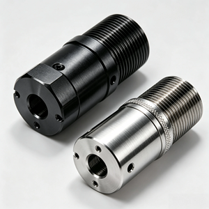 Manchon de cylindre fileté CNC sur mesure, pièces tournées de haute précision, moyeu de connexion fileté en alliage d'acier inoxydable et de laiton, fabriqué selon un dessin - Product Image 4
