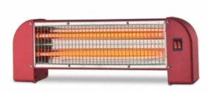 Chauffage portable mural/sur pied double usage 1200W, à économie d'énergie, chauffage rapide, élément à quartz, deux vitesses réglables, anti-renversement - Product Image 4