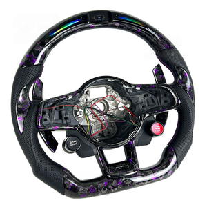 <span class=keywords><strong>Volante</strong></span> de Fibra de Carbono Forjado LED Personalizado para Volkswagen vw Serie GTI/Serie Golf 7R <span class=keywords><strong>Mk7</strong></span> <span class=keywords><strong>Mk7</strong></span>.5 <span class=keywords><strong>GLI</strong></span> con Botón de Arranque R8 - Product Image 4
