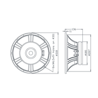 Haut-parleur professionnel de sonorisation 12 pouces Line Array, haut-parleur de graves PA de haute qualité, systèmes audio métalliques 4 ohms avec télécommande