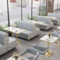 Tables et chaises de restaurant modernes de luxe léger pour usage commercial - Sièges écologiques en fer et bois pour café, hôtel, école