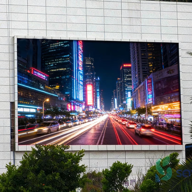 Outdoor P6 Full-color IP65 Waterproof High Brightness 5000-8000cd Sunlight Readable 1080P 16-Bit LED Display Screen 3-Year Adobe