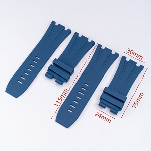 Correas de <span class=keywords><strong>Reloj</strong></span> para <span class=keywords><strong>Hombre</strong></span> de 30 mm, Correa de <span class=keywords><strong>Reloj</strong></span> de Caucho FKM para <span class=keywords><strong>Reloj</strong></span> <span class=keywords><strong>Audemars</strong></span> <span class=keywords><strong>Piguet</strong></span> Royal Oak - Product Image 1