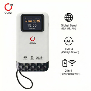 แบตสำรองพกพาความจุสูง 10500mAh พร้อมหน้าจอ LCD รองรับคลื่นความถี่ EU B1/B3/B7/B20/38/39/40/41 พอร์ต Type-C ความเร็ว 150Mbps 4G Mobile WiFi - Product Image 1