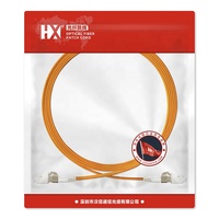 Kabel Patch Fiber Optik Single Mode/Multi Mode OM4 LC Duplex Tahan Kelembapan Buatan China dengan Selubung Luar PVC/LSZH Bersertifikasi RoHS