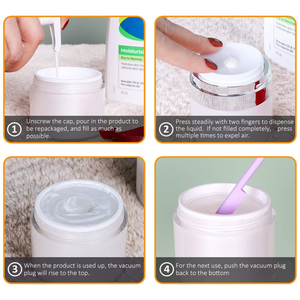 Nhà máy sang trọng mỹ phẩm chăm sóc da mặt Kem container 1.7oz Rỗng Xi lanh không có không khí Lotion chai 15ml 20ml 30ml 50ml 80ml <span class=keywords><strong>Jar</strong></span> - Product Image 4