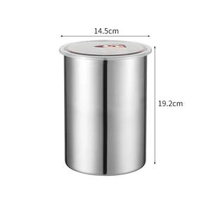 Récipient de stockage de café de qualité supérieure, 2,5 litres, hermétique, qualité alimentaire, seau à glace droit, design classique, acier inoxydable 304 - Product Image 5