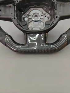 Volant en fibre de carbone avec revêtement en cuir pour XC40, S90, S60, V60, <span class=keywords><strong>V90</strong></span>, S40, V40, XC60, XC90 – Accessoire automobile - Product Image 4