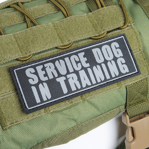 ป้ายผ้าสะท้อนแสงปรับแต่งได้สำหรับสุนัขขนาดใหญ่แท็กสัตว์เลี้ยงส่วนบุคคลพร้อมสติกเกอร์ติดเสื้อกั๊กสำหรับสุนัข - Product Image 2