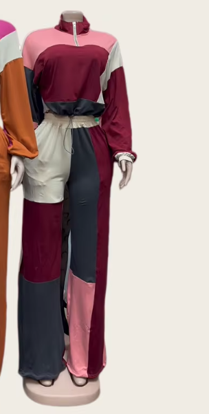 Z1203ST02 Burgundy and pink