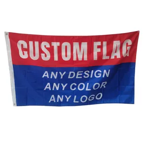 Wholesale Print Double Sided Custom Any Color Size Flags With Snap-On Logo Banners