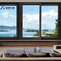 Ventanas Corredizas de Vidrio de Aleación de Aluminio Antirrobo de Seguridad a Buen Precio de Fábrica, Malla Antimosquitos de Acero Inoxidable, Exterior Moderno