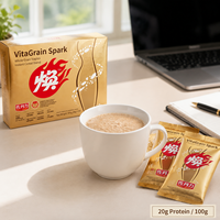 Poudre de céréales entières pour petit-déjeuner, en vrac, nutrition diététique, vente en gros directe d'usine, fournisseur direct en boîte