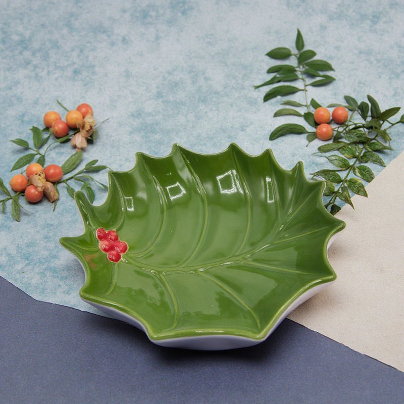 Exquisite White Ceramic Plates Floating Small