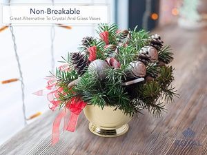 Jardinière décorative en <span class=keywords><strong>plastique</strong></span> <span class=keywords><strong>sur</strong></span> <span class=keywords><strong>pied</strong></span>, bol, couvercle de pot de fleurs, plat succulent pour fête de mariage, jardin, maison, décoration de vacances - Product Image 3