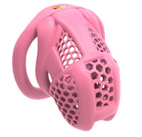 Nouvelle serrure de chasteté intégrée en nid d'abeille pour hommes, alternative à la cage, anneau, jouets sexuels pour adultes, modèle ZC020