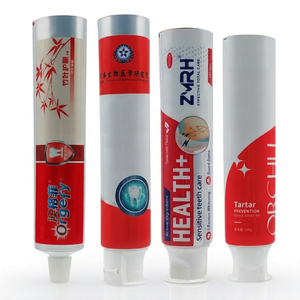 หลอดบรรจุภัณฑ์ยาสีฟันพลาสติกพิมพ์ลายตามสั่งเคลือบ ABL แบบใหม่พร้อมฝาเกลียว - Product Image 2