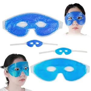 Maschera per gli occhi in Gel di raffreddamento di vendita calda maschera per gli occhi con perline di Gel per terapia con impacco freddo caldo