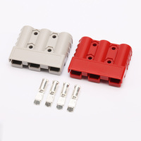Connecteur de batterie en laiton 50A-3P 600V, prise mâle/femelle à 3 broches, IP67 pour applications de circuits imprimés et de systèmes d'énergie solaire SB50A-3P