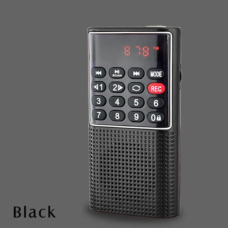 Recording Radio Player, Proolin Factory L-328 FM radio mini FM portable radio speaker with voice recorder and MP3 player