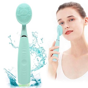 5 Speed IPX6 Waterproof USB Rechargeable Handheld Silicone Face <strong>Brush</strong> Cleanser with Deep Cleansing Pore Cleaning Acne Treatment - Product Image 1