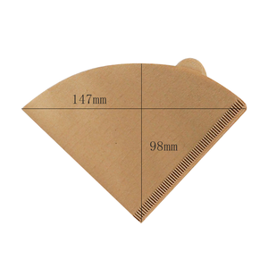 Filtres à café coniques jetables résistants à la chaleur # 1 # 2 paquets de <span class=keywords><strong>200</strong></span> filtres à café en pâte de bois vierge 58 g/m² pour 2 à 4 tasses (pour préparation par infusion) - Product Image 1