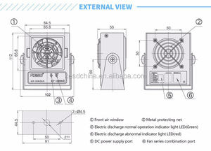 Ion d'ESD de ventilateur d'éliminateur d'électricité <span class=keywords><strong>statique</strong></span> de KF-06WR de produits d'électricité <span class=keywords><strong>statique</strong></span> de KESD pour l'impression - Product Image 5