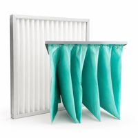 Filtre à panneaux G4 et filtre à sacs à efficacité moyenne, filtre à air HVAC lavable en non-tissé avec cadre de support