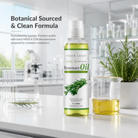 Huile Essentielle de Romarin Naturelle 100ml Marque Blanche pour la Croissance Capillaire et le Soin du Cuir Chevelu, Huile Hydratante Premium pour Massage Corporel, Vente en Gros OEM