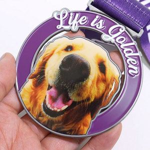 Medallas Personalizadas de Esmalte Duro, Premios Metálicos de Primera Calidad, Medallas <span class=keywords><strong>Animel</strong></span>, Color Personalizado, Impresión UV, Medalla Deportiva de Epoxi - Product Image 5